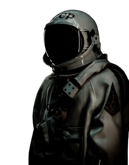 Foto de Jesús Mandly Leal con fondo espacial representando visión de futuro